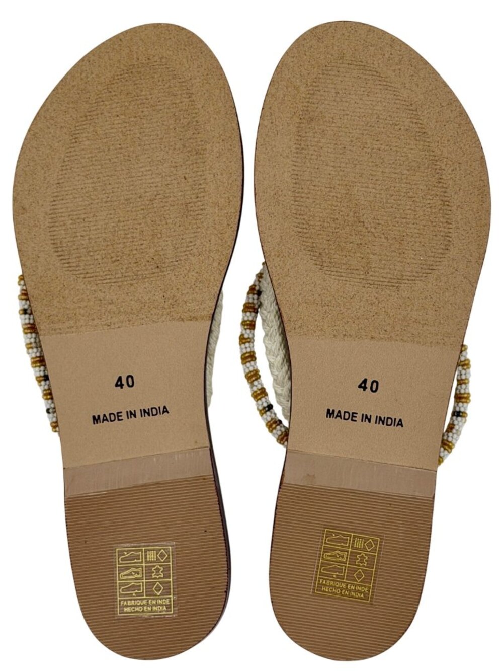 NIB Free People Beaded Tassel Sandals 10| Cottagecore Ethereal Boho Indie Sleaze - Picture 8 of 16